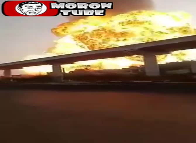 Video :massive explosion at a Pakistani fruit juice facility